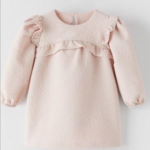 Zara Blush Jacquard Dress 18-24mths